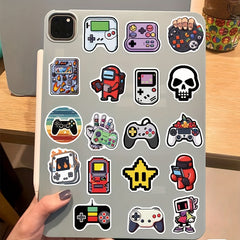 50pc Cartoon Gamepad Stickers for Water Car Computer Guitar