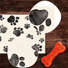 Dog Paw Print Table Runner for Birthday Parties & Home Decor