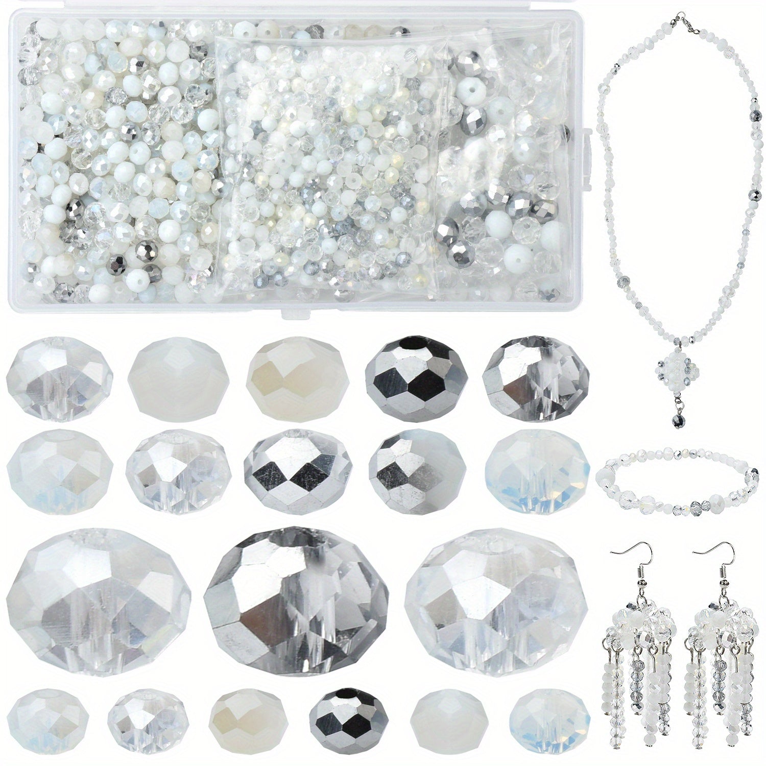 Glass Beads Accessories Set for Jewelry Making