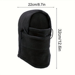 Windproof Warm Balaclava Hat Winter Fleece Mask Lightweight Solid Coldproof Hat