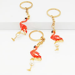 Flamingo Keychain Keyring Bag Car Key Pendant Gift