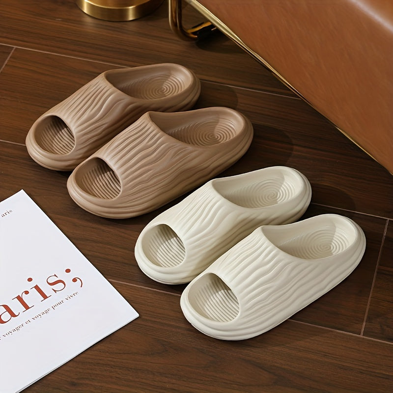 Women's Soft Pillow Slides Open Toe Anti skid Bath Slippers