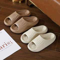 Women's Soft Pillow Slides Open Toe Anti skid Bath Slippers