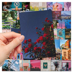 50pcs Daily Scenery Graffiti Stickers Waterproof DIY Sticker Pack