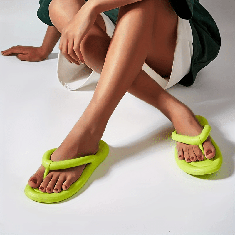 Women's Beach Flip Flops Open Toe Flat Slides Sports Slippers
