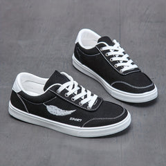 Men's Leaf Pattern Lace up Sneakers Breathable Skate Shoes