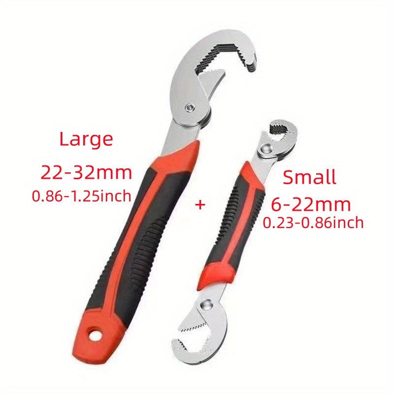 Non Slip Stainless Steel Adjustable Wrench 6-32mm Spanner