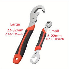 Non Slip Stainless Steel Adjustable Wrench 6-32mm Spanner