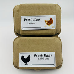 60pcs Egg Sticker Date Label Copperplate Paper Self-Adhesive