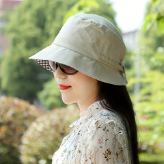 Short Brim Bucket Hat Lightweight Solid Summer Sun Hats Fisherman Cap Women