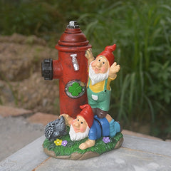 Fire Hydrant Dwarf Garden Ornament Resin Statue