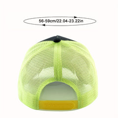 Unisex Sunshade Adjustable Baseball Cap with Parrot Embroidery