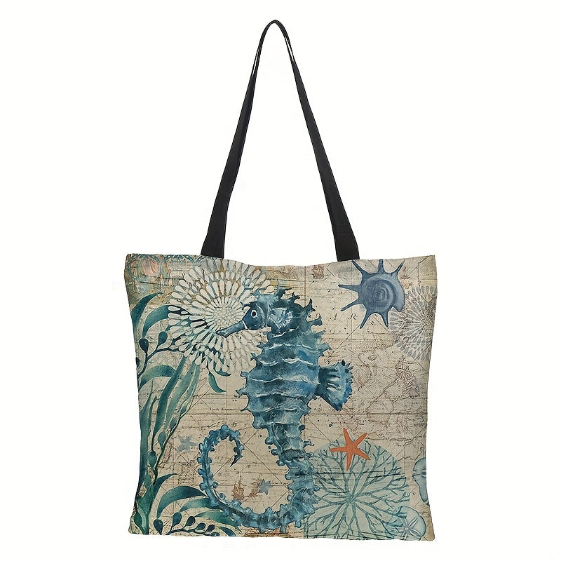 Waterproof Linen Bag Cowhide Tote Bag Shoulder Bag