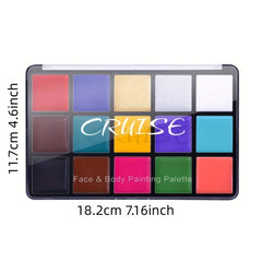 Ucanbe CRUISE Face Body Painting Palette 15 Shades