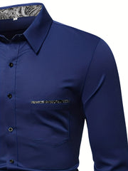 Men's Casual Button Up Shirt Spring Summer
