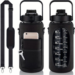 Portable Water Bottle Leakproof Sports Cup With Storage Bag