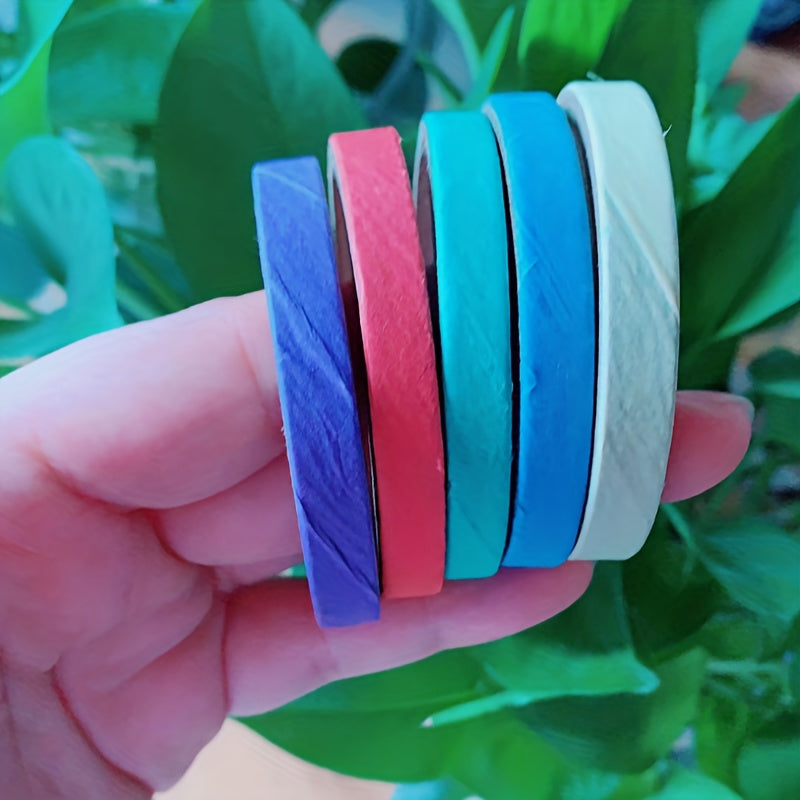 5pcs Parrot Toys Bird Toys Parrots Colored Bite Paper Rings