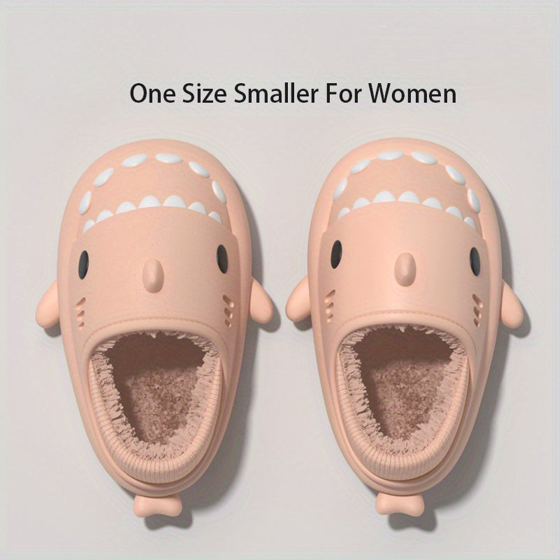 QYA Shark Slides Slippers For Men Women Anti Slip Casual House Shoes