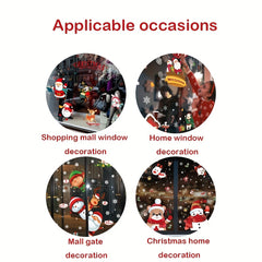 70 Christmas Window Stickers, Easy Install & Remove, Indoor Decorations
