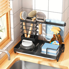 Kitchen Storage Rack Rag Rack Cleaning Tool Storage Rack Draining Basket