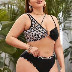 Leopard Print Bikini Set Two Piece Swimsuit