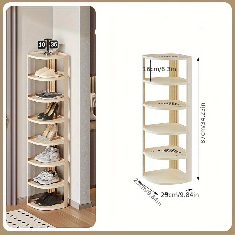 Narrow Shoe Rack Household Doorway Storage Dorm Room Organizer