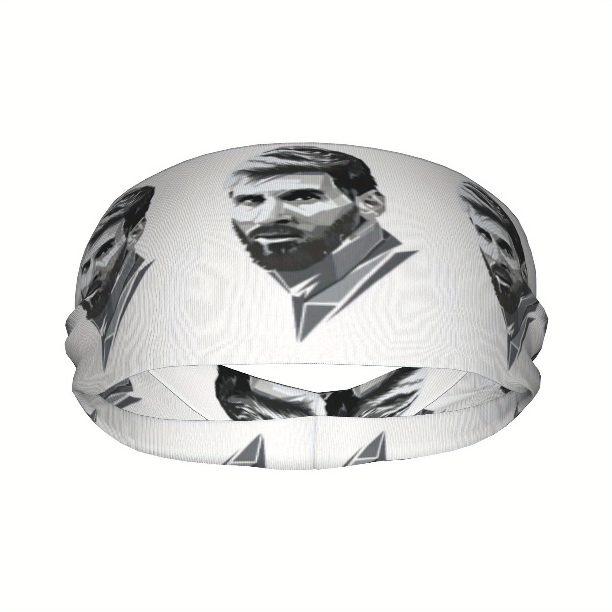 One Piece Messi Sports Uniform with Headband - Yoga Fitness Running Gear