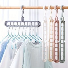 Multifunctional 9 Hole Hanger for Clothing Stores