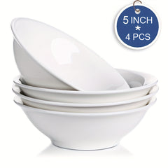 4pcs Ceramic Soup Bowls Set, Large Deep Bowls for Noodle Pho Salad