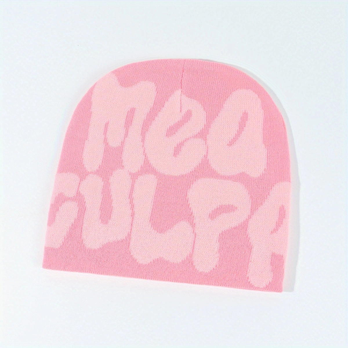 Woolen Knitted Hat Letter Jacquard Hat For Men And Women