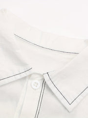 Boys Stylish Creative Shirt Casual Lightweight Comfy Short Sleeve Lapel Tee Tops