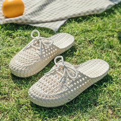 Women's Solid Mules Casual Hollow Out Summer Shoes Lightweight
