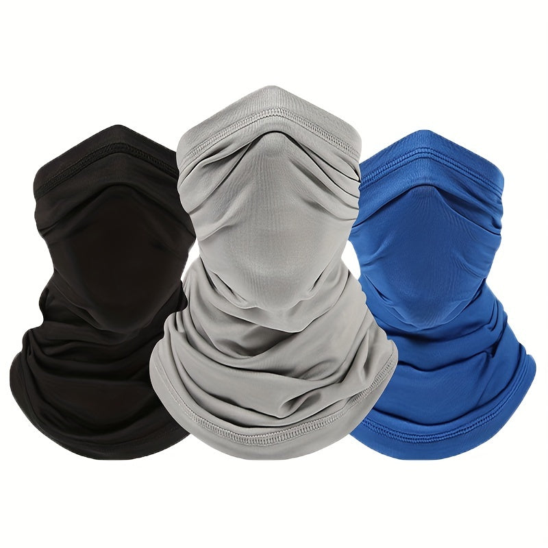 Ice Viscose Sunscreen Neck Cover Solid Breathable Warm Neck Gaiter