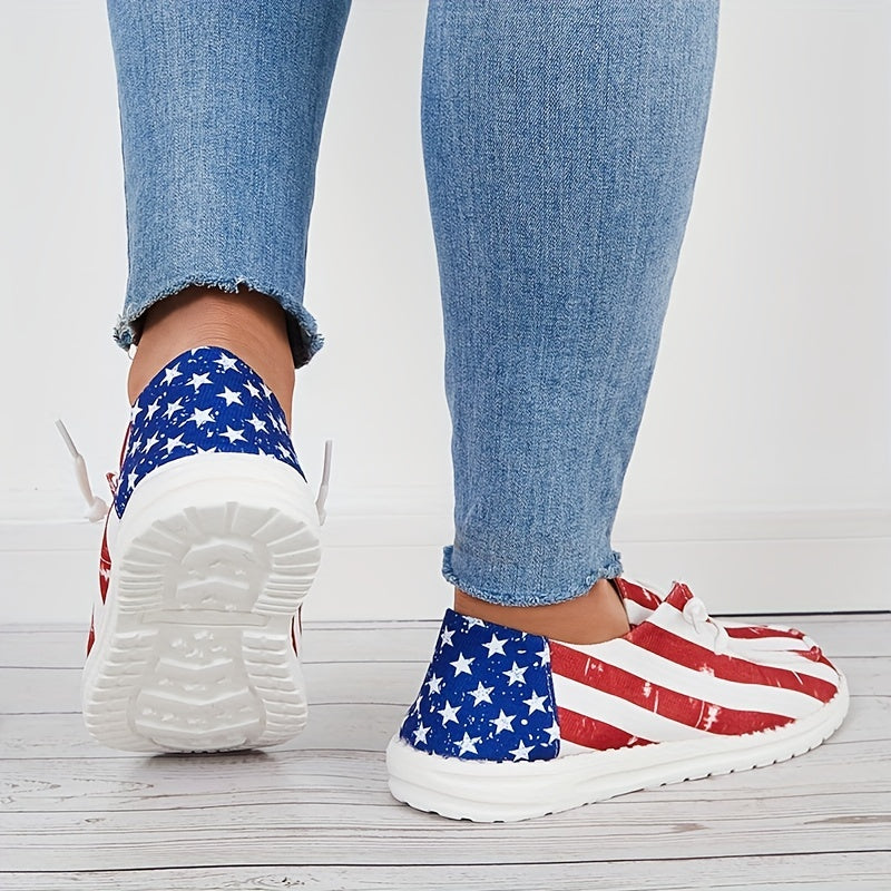 Women's Star Spangled Canvas Sports Shoes