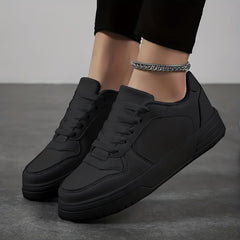 Women's Solid Casual Skate Shoes Lightweight Low Top Sport Shoes