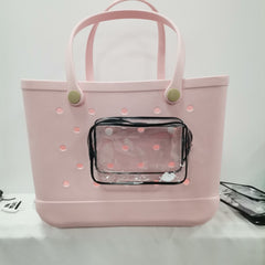 Transparent Square Hanging Bag Waterproof Organizer For Beach Bag