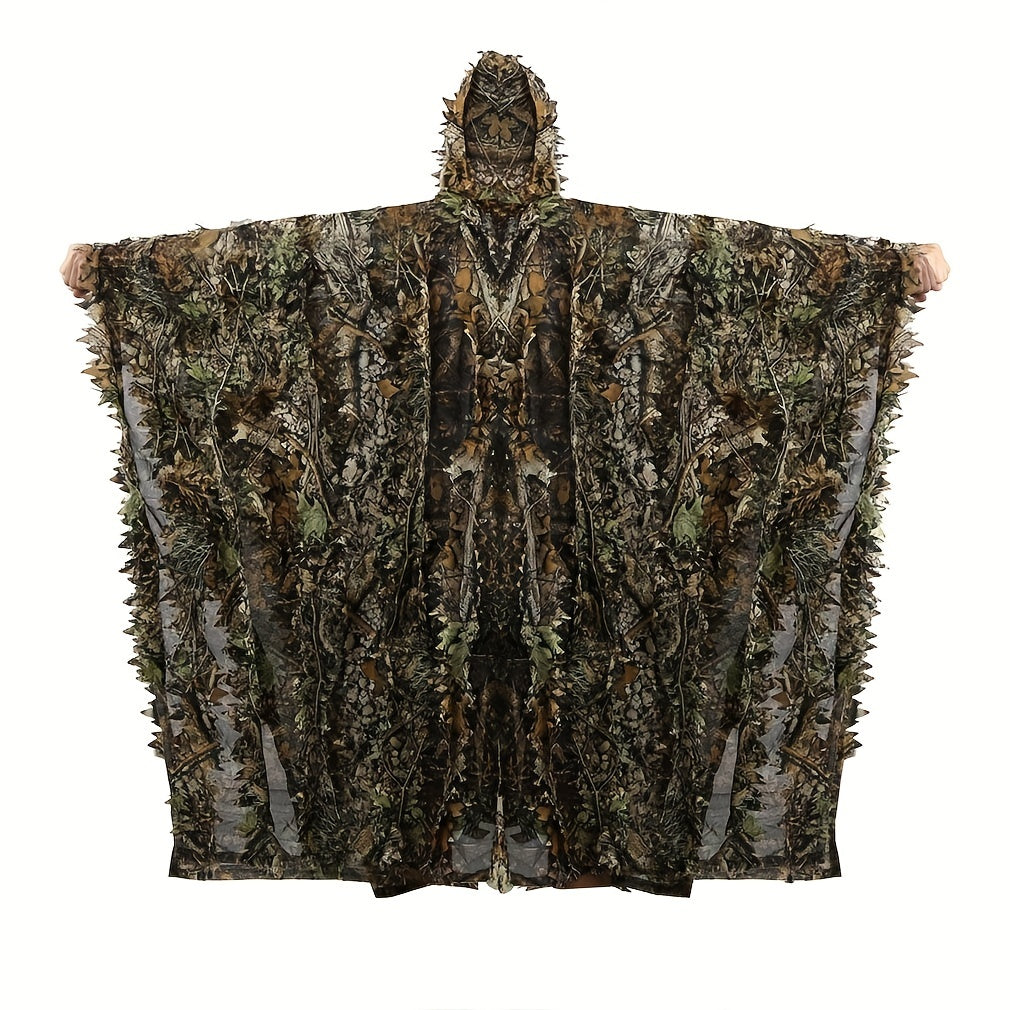 3D Camouflage Cape Cloak Jungle for Outdoor Christmas Halloween Costume