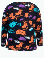 Women's Graphic Print Long Sleeve Sports Top