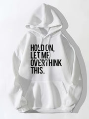 Casual Drawstring Hoodie Sweatshirt with Pocket