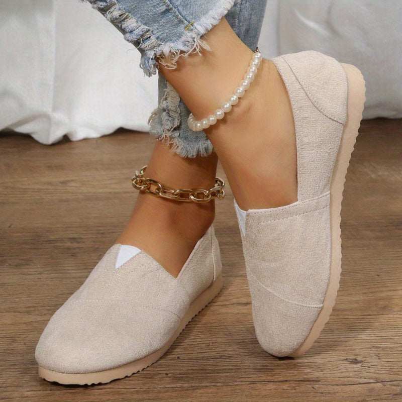 Women's Comfy Flat Shoes Casual Slip On Non Slip Walking Flats