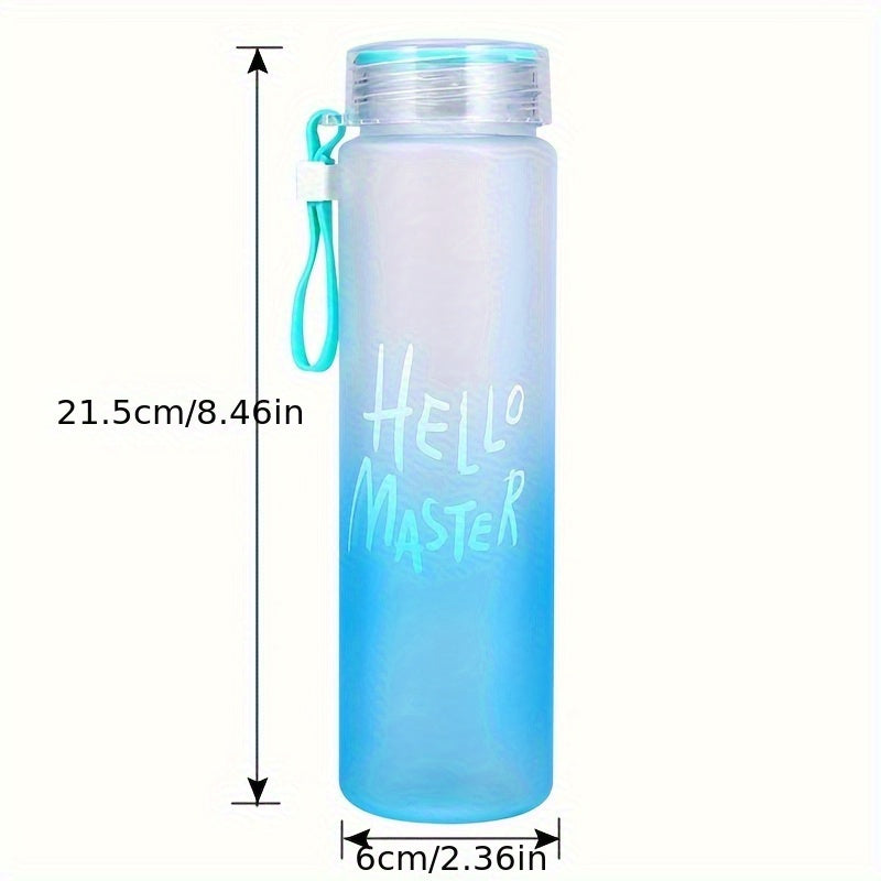 17oz Frosted Plastic Water Bottle for Travel Fitness Sport