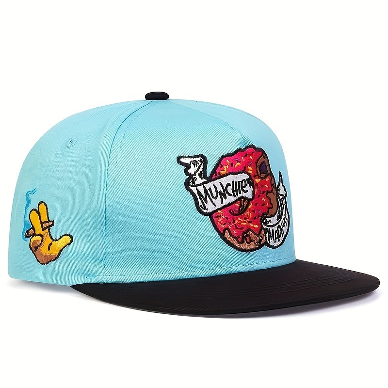 Men's Donut Pattern Casual Baseball Cap Hip Hop Sunscreen Hat