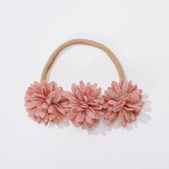 Flowers Elastic Headband Hairband Hair Accessories For Girls