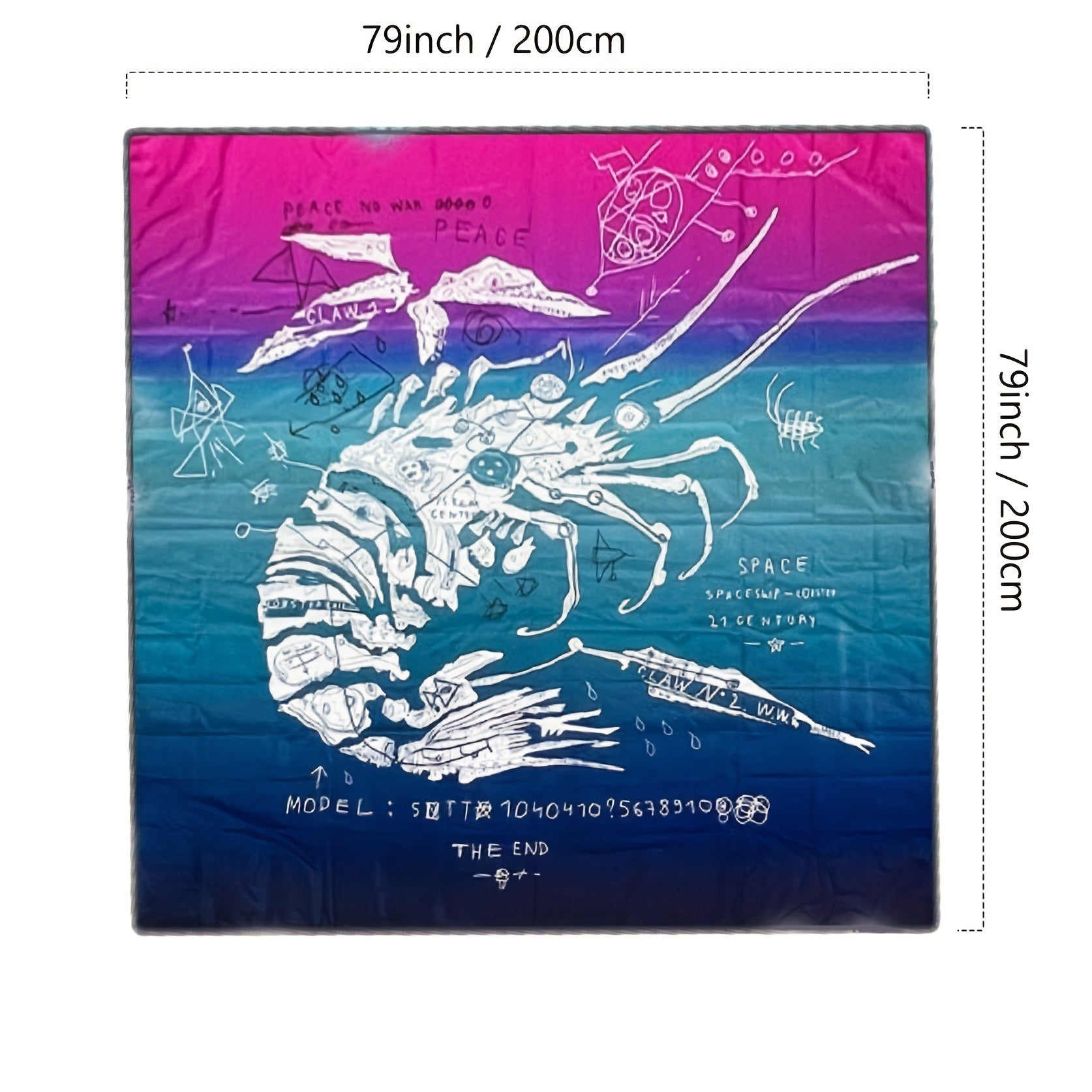 Waterproof Beach Blanket 200x200 Lightweight Mat for Summer Travel