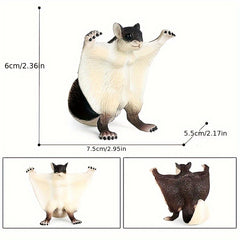 Flying Squirrel Toy Figure Collectible Cognition Plastic Wild Animal Simulation