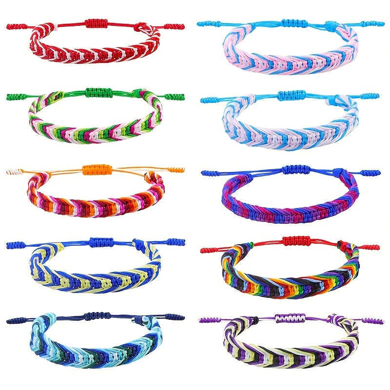 Colorful Braided Bracelet Ethnic Style Rope Woven Sports Wristband
