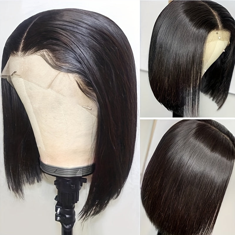 Brazilian Short Bob Wigs 13x4 Lace Front Human Hair Pre Plucked