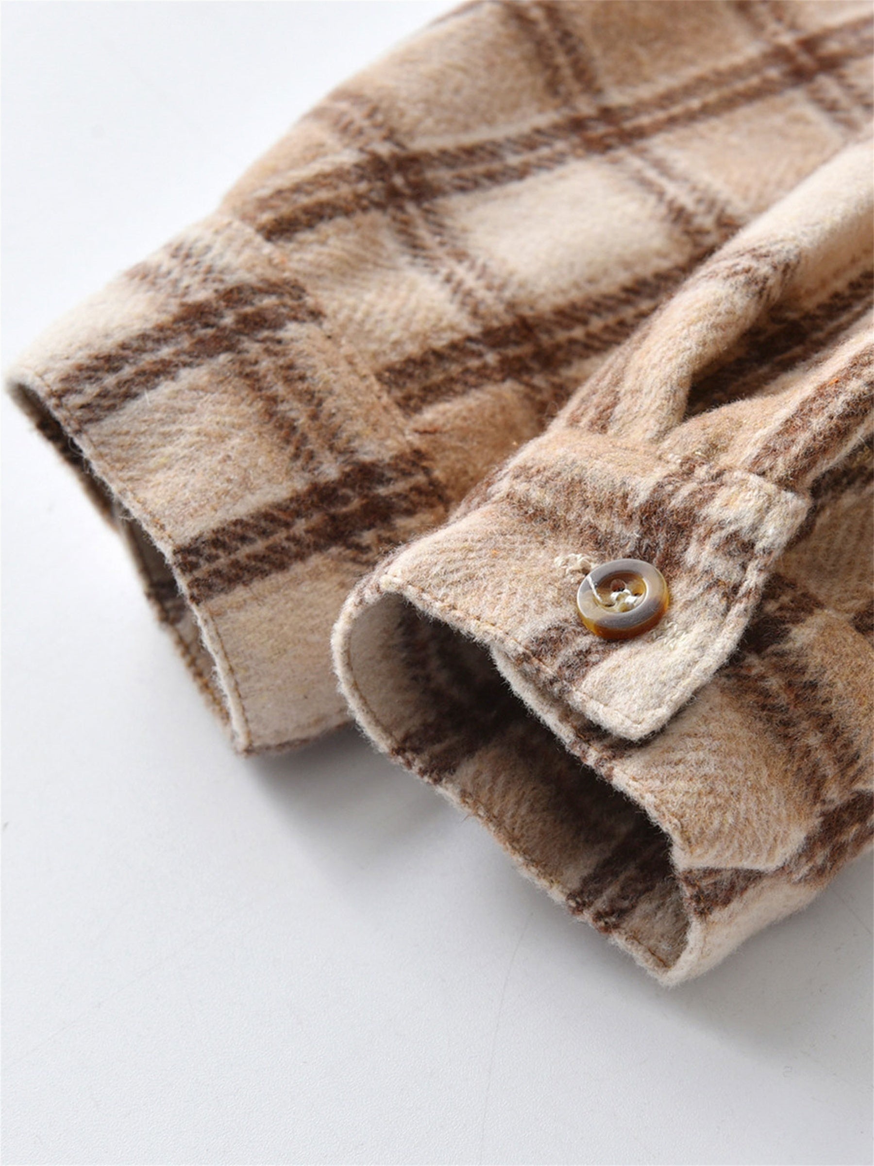 Boys Plaid Hooded Shirts for Autumn/Winter