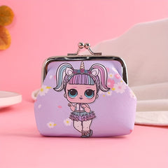 Girls Cartoon Print Coin Purse Mini Wallet Card Holder