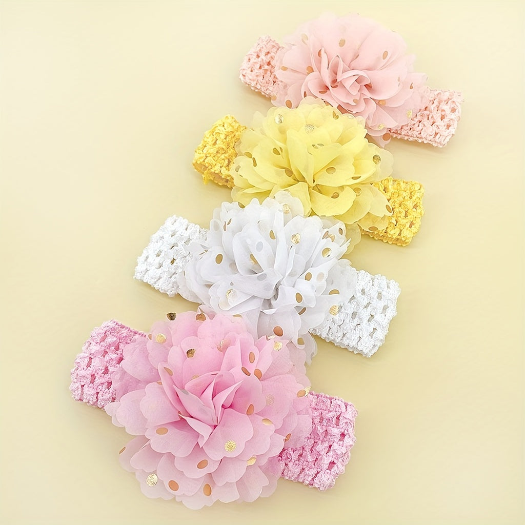 4pcs Children's Flower Headband Baby Hair Accessories